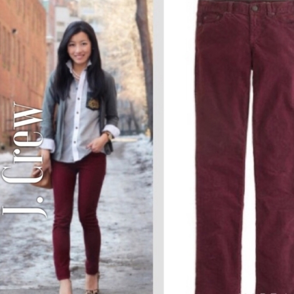 J. Crew Pants - J. CREW Burgundy Corduroy Pants